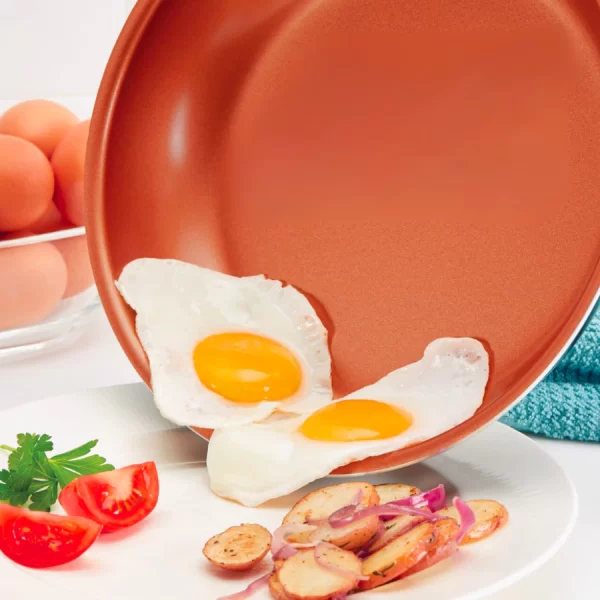 Kit Frigideira Antiaderente Grande Cerâmica Não Gruda Não Vai Óleo Utensilio Domestico Cozinha Dieta - Image 4