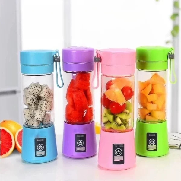 Mini Liquidificador Portátil Shake 6 Laminas + Cabo USB-SE3095 - Image 3