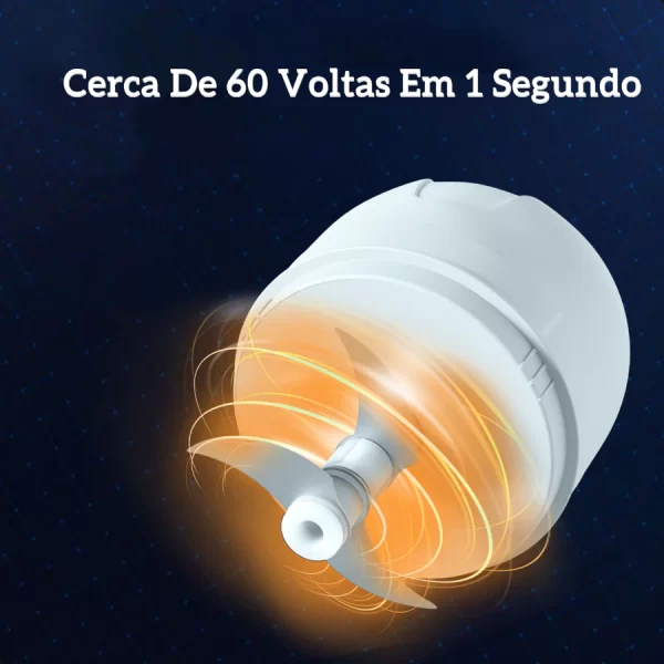Mini Processador Triturador Sem Fio Elétrico 250ML De Alimentos Para Legumes Alho Gengibre - Image 2