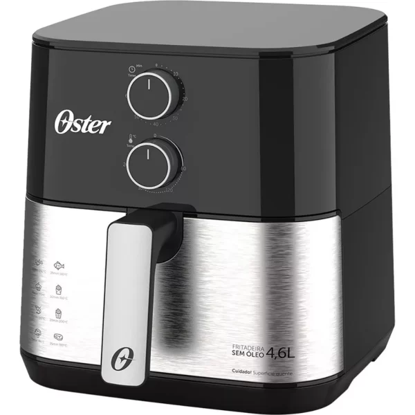 Air Fryer Fritadeira Sem Óleo Inox Compact 4,6L OFRT520 - Oster